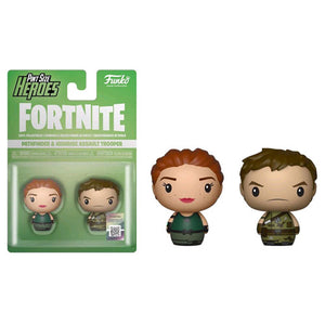 Fortnite - Pathfinder & Highrise Assault Trooper Pint Size Hero Figurine - Set of 2