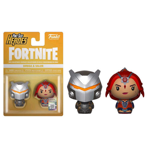 Fortnite - Omega Armour & Valor Pint Size Hero Figurine - Set of 2