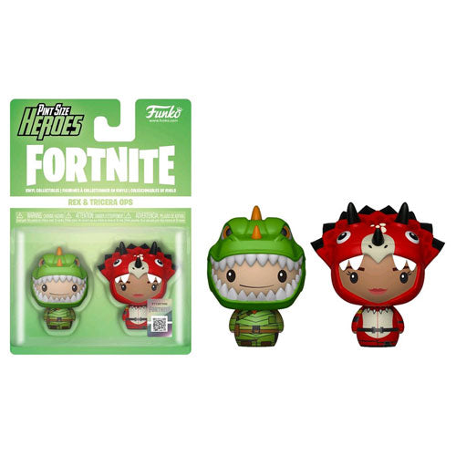 Fortnite - Rex & Tricera Ops Pint Size Hero Figurine - Set of 2