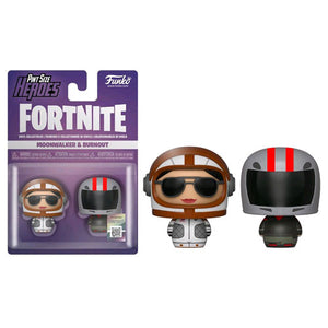 Fortnite - Moonwalker & Burnout Pint Size Hero Figurine - Set of 2