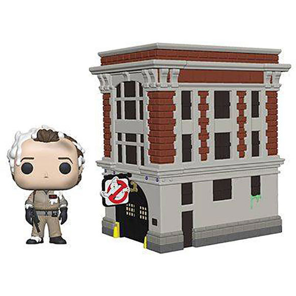 Ghostbusters (1984) - Peter with Firehouse Pop! Town Vinyl Figure Set