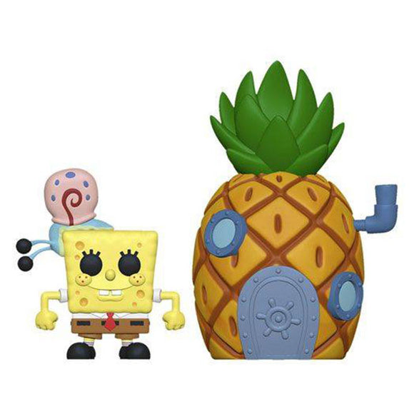Spongebob SquarePants - Spongebob with Pineapple Pop! Town Vinyl Figure Set