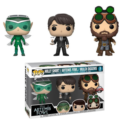 Artemis Fowl - Artemis Fowl, Mulch Diggems & Holly Short US Exclusive Pop! Vinyl Figure - Set of 3