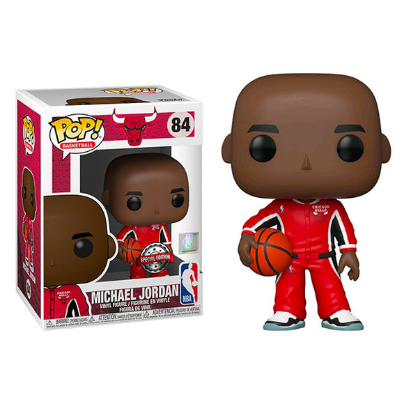 NBA (Basketball): Bulls - Michael Jordan Red Warm-Ups US Exclusive Pop! Vinyl Figure