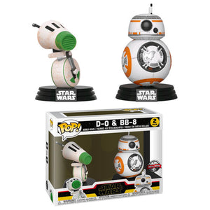 Star Wars: Rise of Skywalker - BB-8 & D-0 US Exclusive Pop! Vinyl Figures - Set of 2