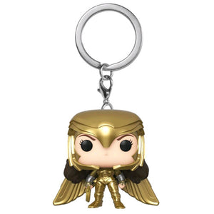 Wonder Woman 2: WW84 - Wonder Woman Gold Power Pose Pocket Pop! Keychain