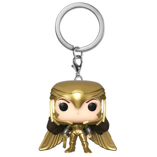 Wonder Woman 2: WW84 - Wonder Woman Gold Power Pose Pocket Pop! Keychain