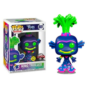 Trolls World Tour - King Trollex Glow US Exclusive Pop! Vinyl Figure