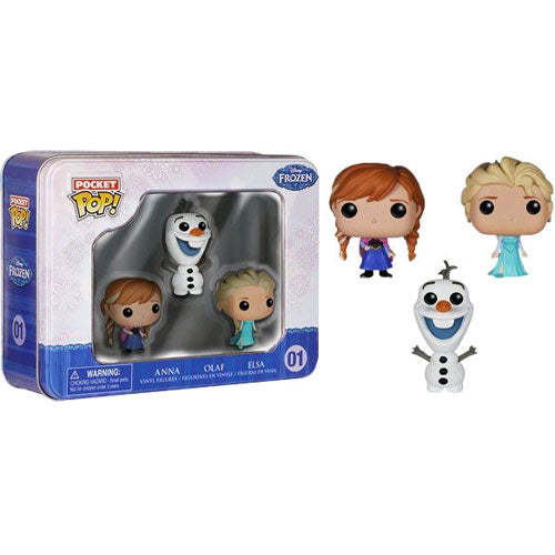 Frozen - Elsa, Anna & Olaf Pocket Pop! Figures Tin - Set of 3