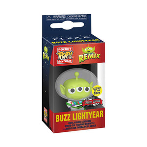 Pixar Alien Remix - Buzz Glow US Exclusive Pocket Pop! Keychain