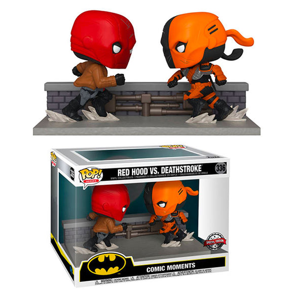 DC Comics - Red Hood vs Deathstroke Comic Moment US Exclusive Pop! Vinyl Figure Set