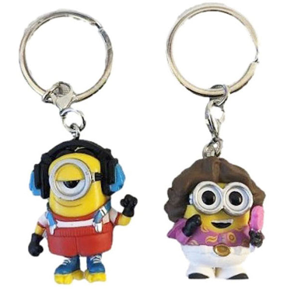 Minions 2: Rise of Gru - 70's Stuart & Bob US Exclusive Pocket Pop! Keychain - Set of 2