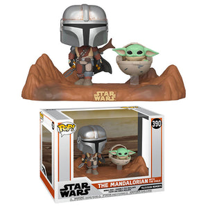 Star Wars: The Mandalorian - Mandalorian & Child Movie Moment Pop! Vinyl Figure Set