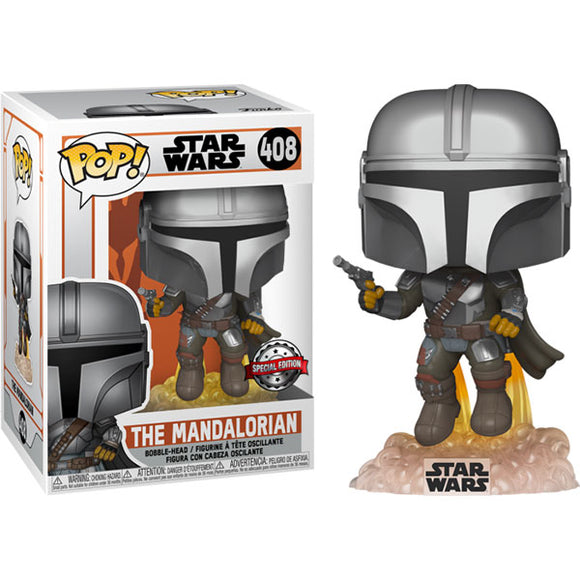 Star Wars: The Mandalorian - Mandalorian Flying US Exclusive Pop! Vinyl Figure