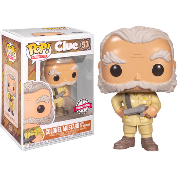 Clue - Colonel Mustard with Revolver US Exclusive Pop! Vinyl Figure