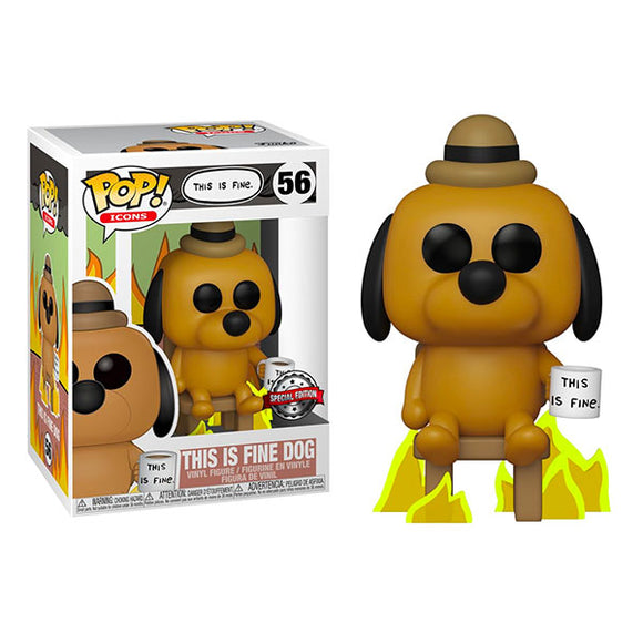 Icons - This Is Fine Dog US Exclusive Pop! Vinyl Figure