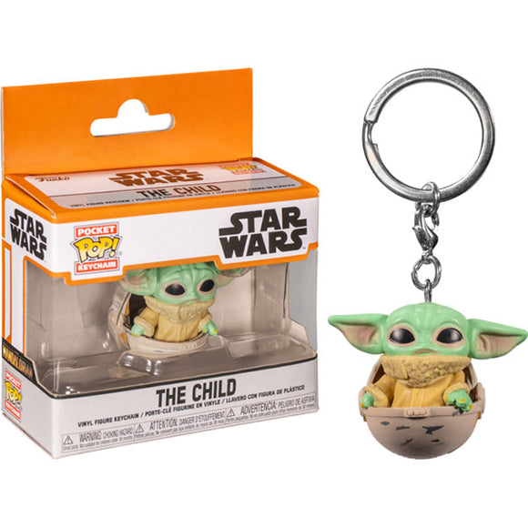 Star Wars: The Mandalorian - The Child in Hover Pram Pocket Pop! Keychain