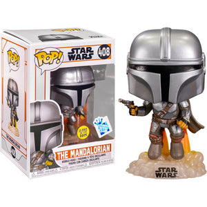 Star Wars: The Mandalorian - Flying Glow US Exclusive Pop! Vinyl Figure