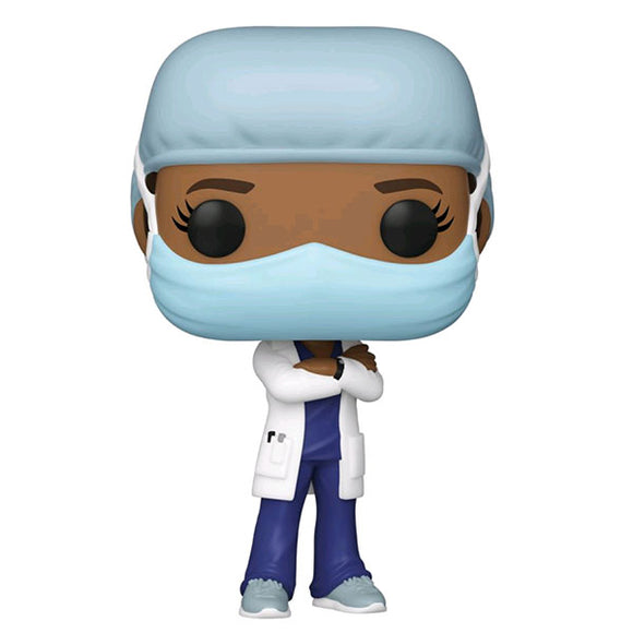 Pop! Heroes - Front Line Worker Female #2 Purple Pop! Vinyl Figure