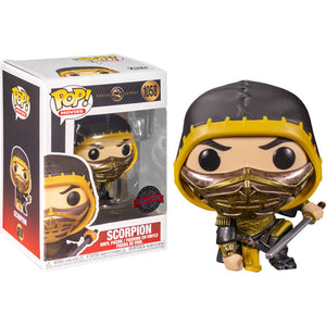 Mortal Kombat (2021) - Scorpion Crouch Metallic US Exclusive Pop! Vinyl Figure