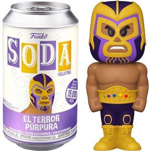 Marvel Lucha Libre - El Terror Purpura Vinyl Figure in Soda Can