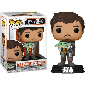 Star Wars: The Mandalorian - Mandalorian with Grogu Pop! Vinyl Figure