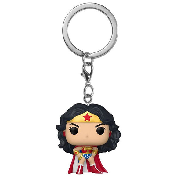 Wonder Woman 80th Anniversary - Wonder Woman Classic with Cape Pocket Pop! Keychain