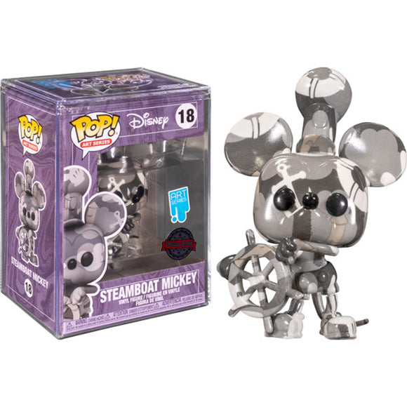 Disney - Steamboat Willie (Artist Series) US Exclusive Pop! Vinyl Figure with Protector