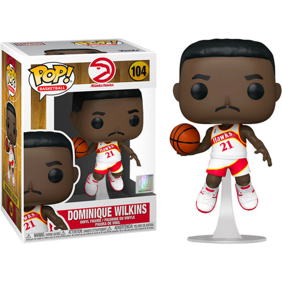 NBA (Basketball): Legends - Dominique Wilkins Hawks Home Pop! Vinyl Figure