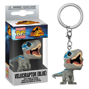 Jurassic World 3: Dominion - Velociraptor (Blue) Pocket Pop! Keychain