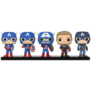 Marvel Year of the Shield - Captain America Through the Ages US Exclusive Pop! Vinyl Figure - Set of 5