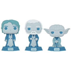 Star Wars: Across the Galaxy - Anakin, Yoda & Obi-Wan Force Ghost Glow Pop! Vinyl Figures - Set of 3