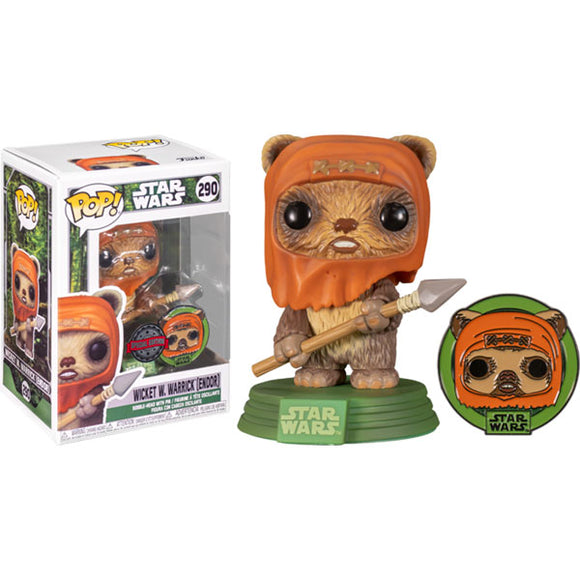 Star Wars: Across the Galaxy - Wicket US Exclusive Pop! Vinyl Figure with Pin