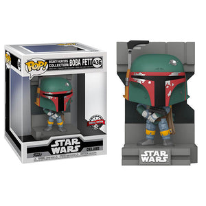 Star Wars - Bounty Hunter Collection Boba Fett Metallic Pop! Deluxe Diorama Figure Set