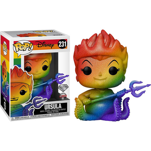 The Little Mermaid (1989) - Ursula Rainbow Pride Diamond Glitter US Exclusive Pop! Vinyl Figure