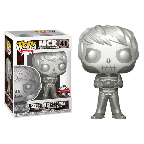 My Chemical Romance - Gerard Way Skeleton Platinum Metallic US Exclusive Pop! Vinyl Figure