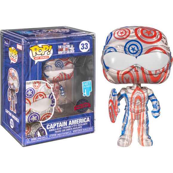 The Falcon and the Winter Soldier - Capt.America Patriotic (Artist) US Exc Pop! Vinyl Figure with Protector