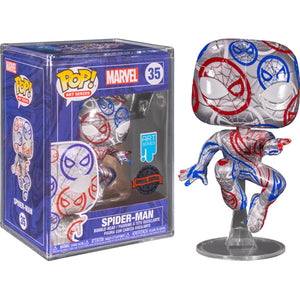 Marvel Comics - Spider-Man Patriotic Age (Artist Series) US Exclusive Pop! Vinyl Figure with Protector