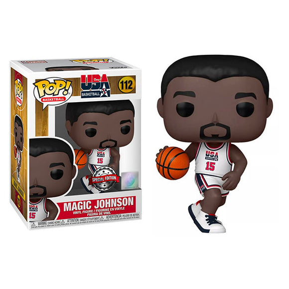 NBA (Basketball): Legends - Magic Johnson92 Team USA WH Pop! Vinyl Figure