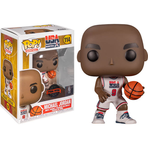 NBA (Basketball): Legends - Michael Jordan 1992 Team USA White US Exclusive Pop! Vinyl Figure