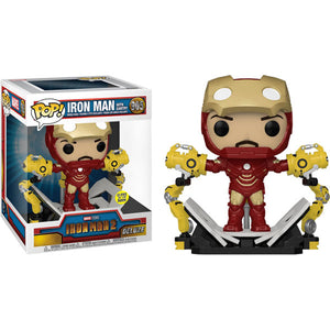 Iron Man 2 - Iron Man Mark IV with Gantry Glow Pop! Deluxe Vinyl Figure