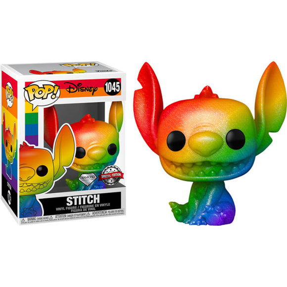 Lilo and Stitch - Stitch Rainbow Pride Diamond Glitter US Exclusive Pop! Vinyl Figure