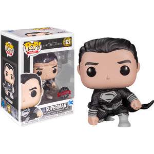 Zack Snyder's Justice League (2021) - Superman (Black Suit) Landing US Exclusive Pop! Vinyl Figure