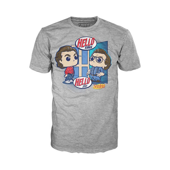 Seinfeld - Jerry & Newman (Large) Pop! Tee T-Shirt (Unisex)