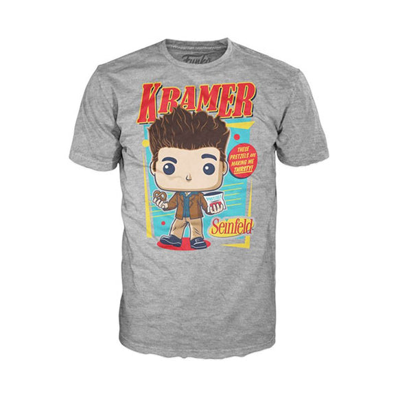 Seinfeld - Kramer Pretzel (Extra Small) Pop! Tee T-Shirt (Unisex)