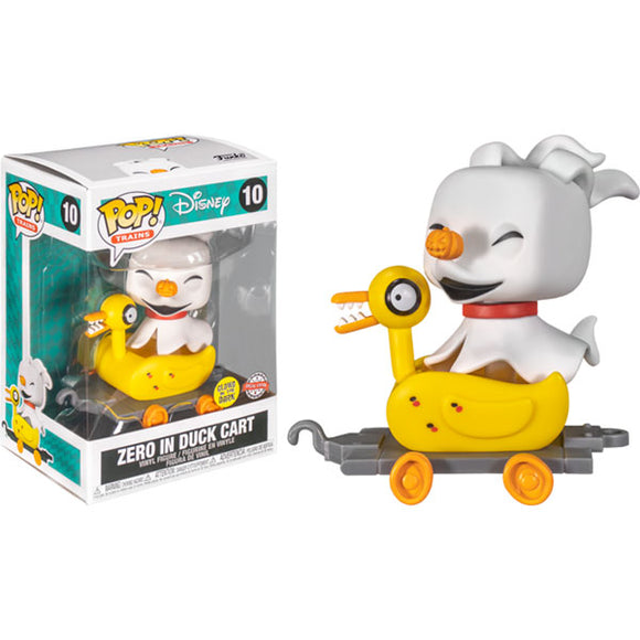 The Nightmare Before Christmas - Zero in Duck Cart Glow US Exclusive Pop! Vinyl Figure