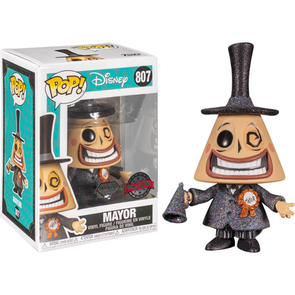 The Nightmare Before Christmas - Mayor w/Megaphone US Exc Diamond Glitter Pop! Vinyl Figure