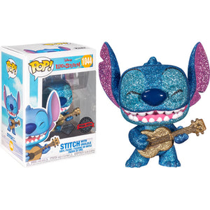 Lilo & Stitch - Stitch with Ukelele Diamond Glitter Pop! Vinyl Figure