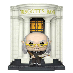 Harry Potter - Gringotts Head Goblin with Gringotts Bank Diagon Alley Pop! Deluxe Diorama Figure Set