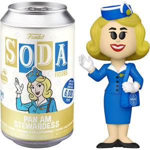 Pan Am - Stewardess Vinyl Figure in Soda Can